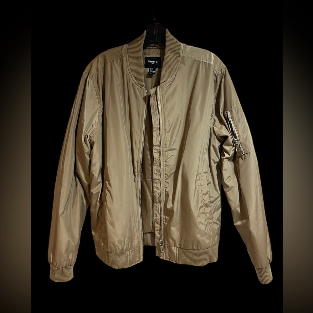 Forever 21 men, beige jacket, size medium.